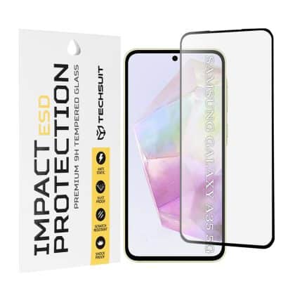 Techsuit - Αντιστατική Γυαλί - Samsung Galaxy A35 5g / A55 5g / M35 - Μαύρο