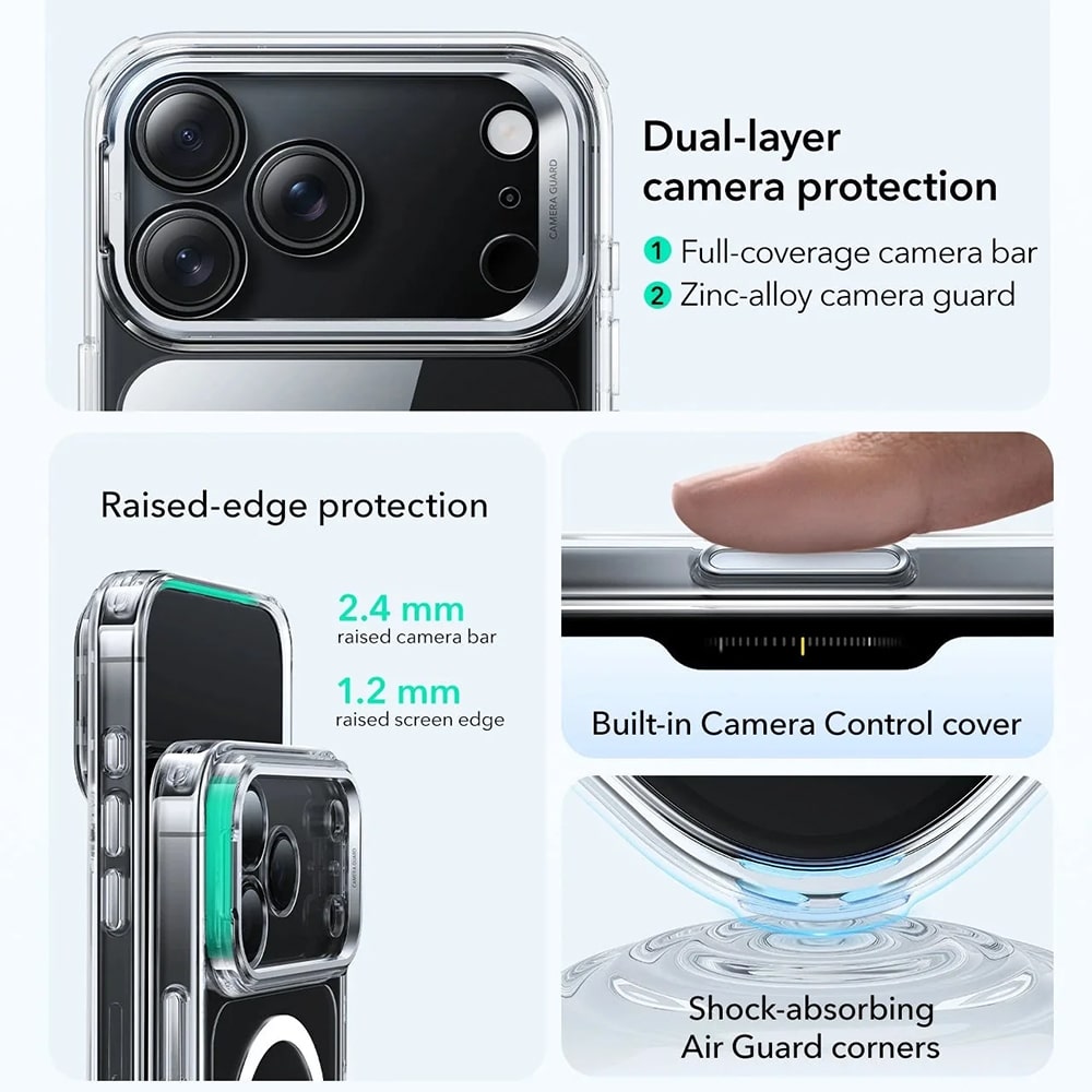ESR Classic Hybrid HaloLock - θήκη για Apple iPhone 17 Pro Max - Διάφανο - Image 4