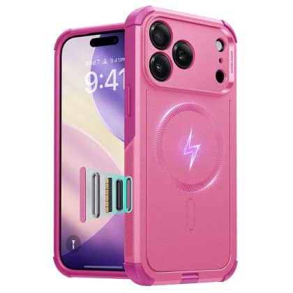 ESR Cyber Halolock - θήκη για Apple iPhone 17 Pro - Ροζ