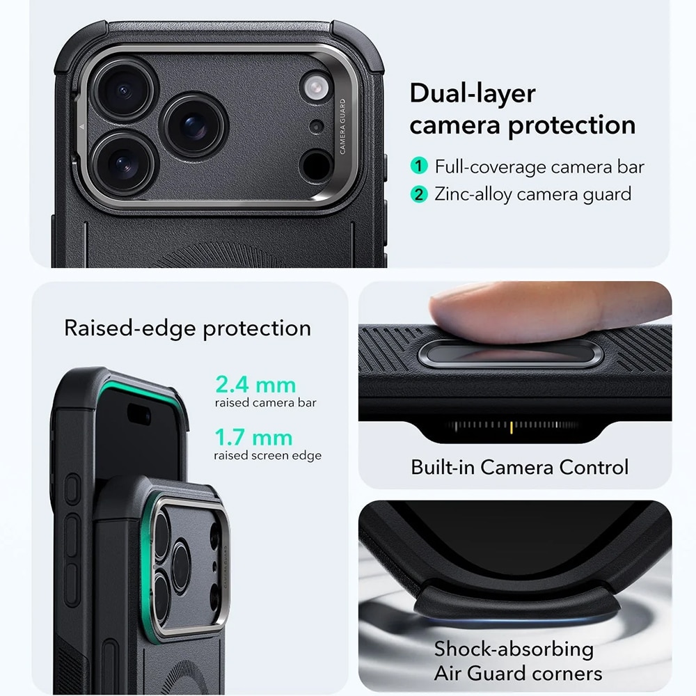 ESR Cyber Armor - θήκη για Apple iPhone 17 Pro Max - Μαύρο - Image 2