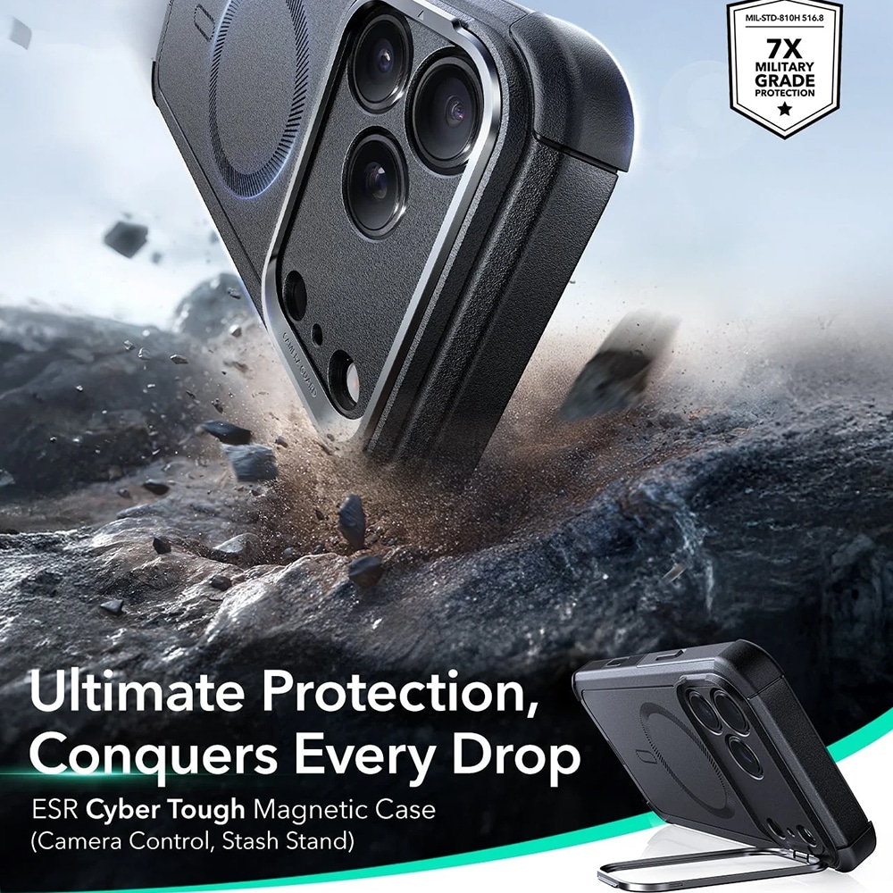 ESR Cyber Armor - θήκη για Apple iPhone 17 Pro Max - Μαύρο - Image 3