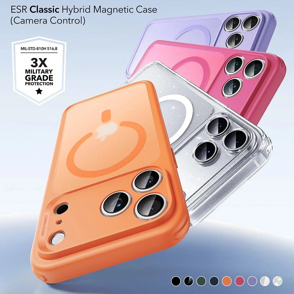 ESR - Κλασική Υβριδική Θήκη Halolock - iPhone 17 Pro Max - Διαφανής Λαμπερή - Image 2