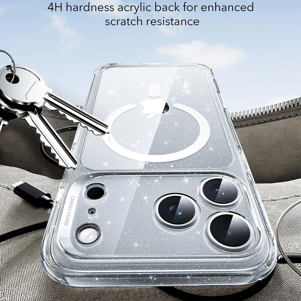 ESR - Κλασική Υβριδική Θήκη Halolock - iPhone 17 Pro Max - Διαφανής Λαμπερή - Image 5