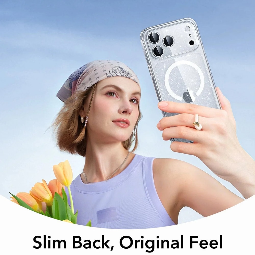 ESR - Κλασική Υβριδική Θήκη Halolock - iPhone 17 Pro Max - Διαφανής Λαμπερή - Image 6
