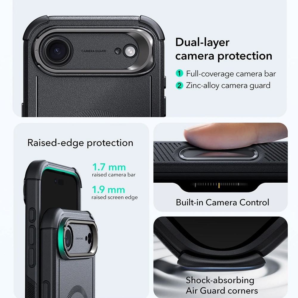 ESR Cyber Armor - θήκη για Apple iPhone 17 - Μαύρο - Image 3