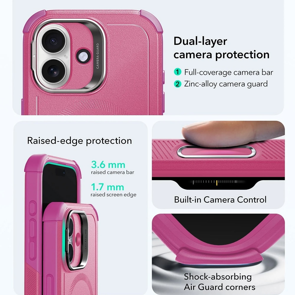 ESR Cyber Armor - θήκη για Apple iPhone 17 - Ροζ - Image 3
