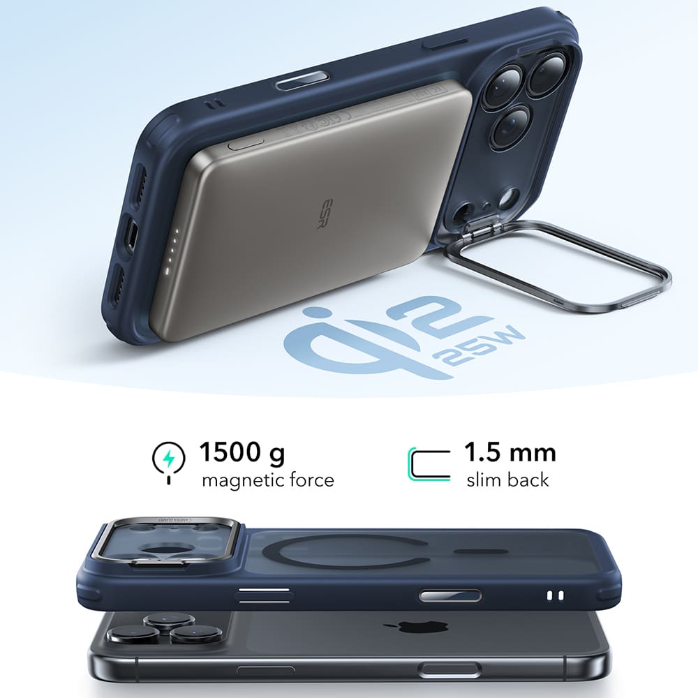 ESR Classic Hybrid HaloLock - θήκη για Apple iPhone 17 Pro - Μπλε - Image 2