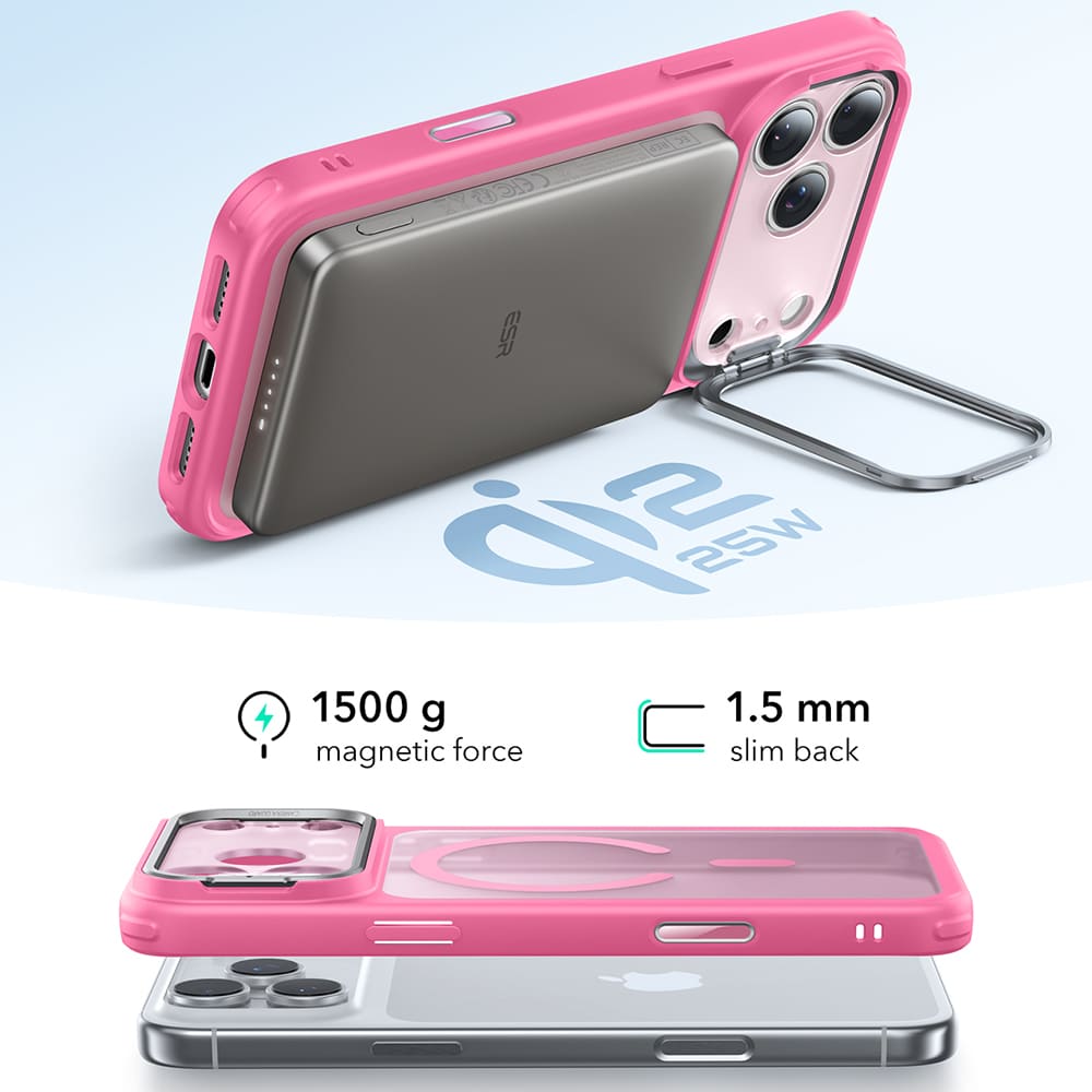 ESR Classic Hybrid HaloLock - θήκη για Apple iPhone 17 Pro Max - Ροζ - Image 4