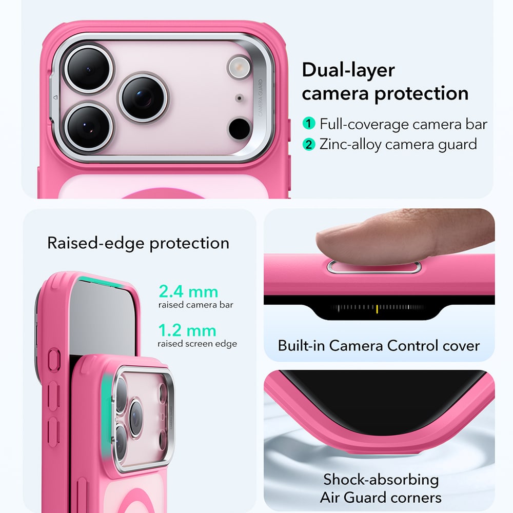 ESR Classic Hybrid HaloLock - θήκη για Apple iPhone 17 Pro Max - Ροζ - Image 7