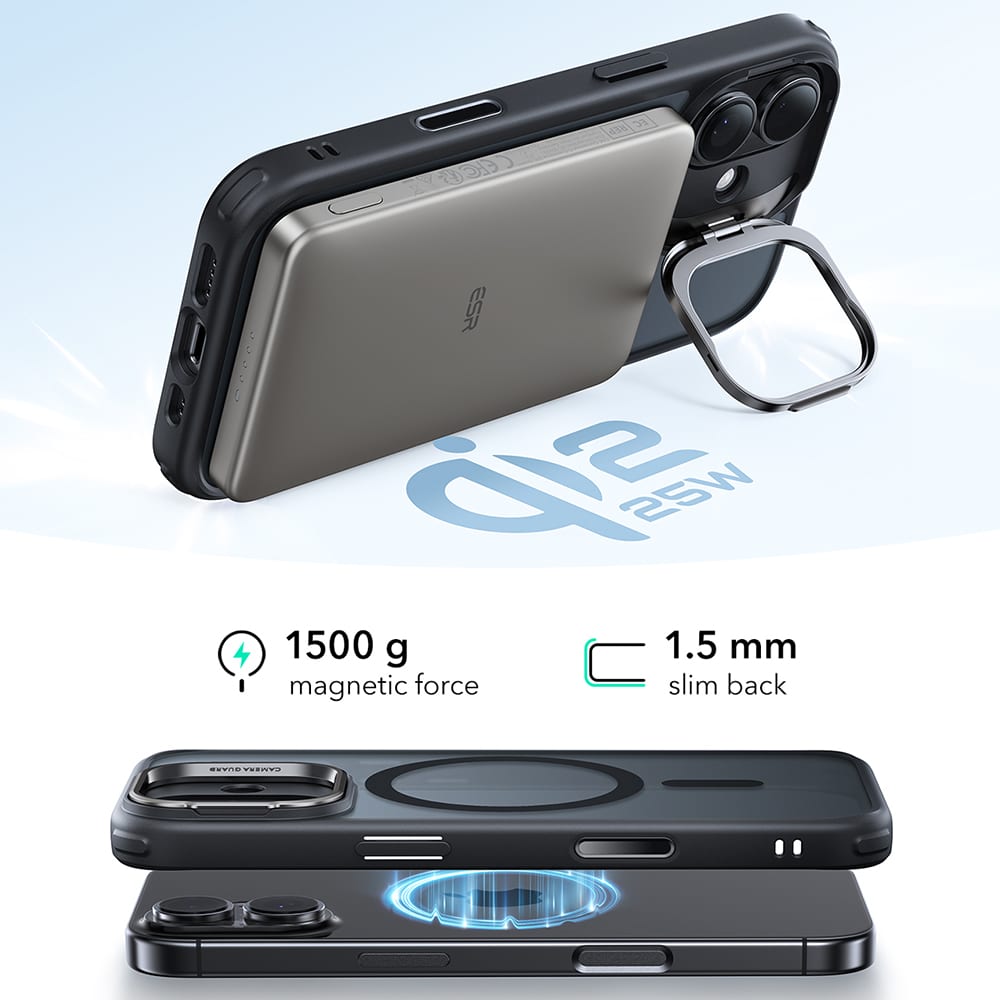 ESR Classic Hybrid HaloLock - θήκη για Apple iPhone 17 - Μαύρο - Image 2