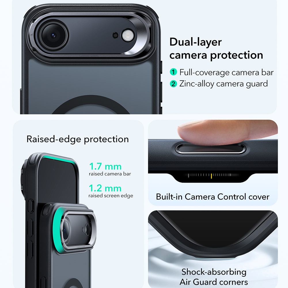 ESR Classic Hybrid HaloLock - θήκη για Apple iPhone 17 - Μαύρο - Image 3