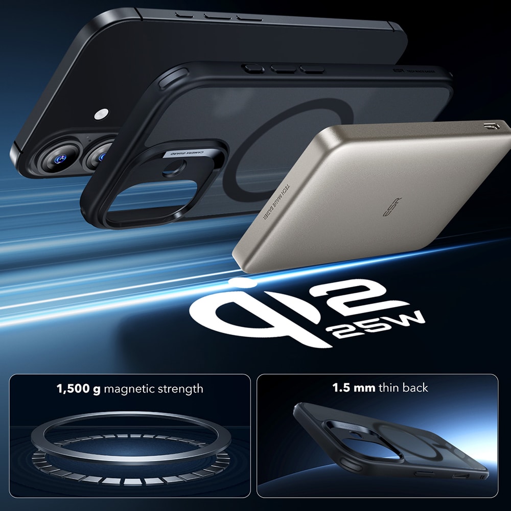 ESR Classic Hybrid HaloLock - θήκη για Apple iPhone 17 - Μαύρο - Image 5