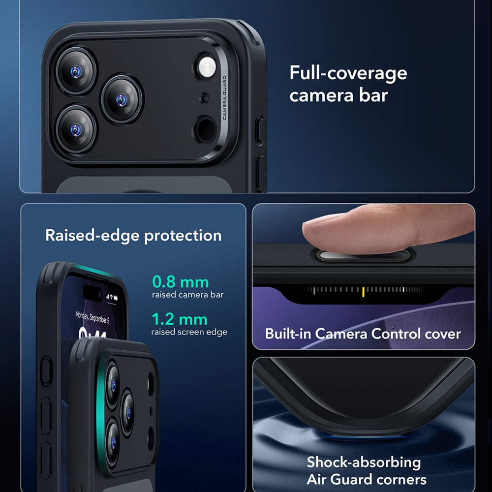ESR Classic Hybrid HaloLock - θήκη για Apple iPhone 17 Pro Max - Μαύρο - Image 4