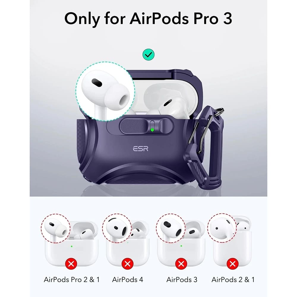ESR - Cyber Flicklock Halolock - Apple Airpods Pro 3 - Purple - Image 6