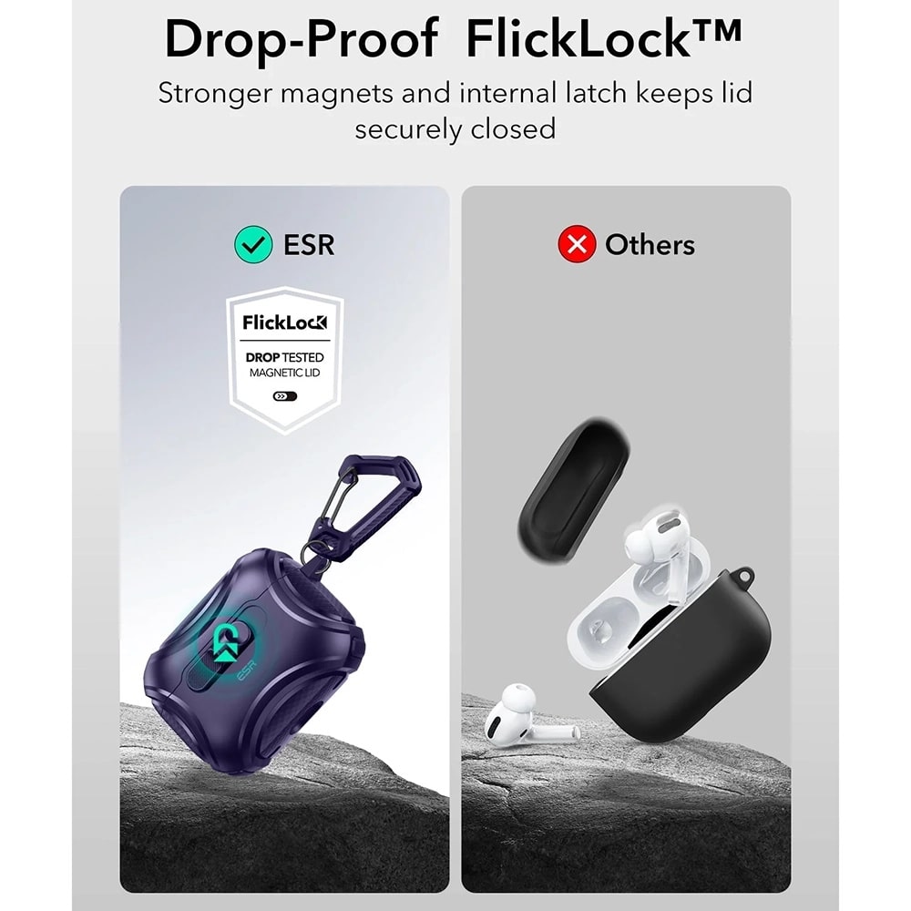 ESR - Cyber Flicklock Halolock - Apple Airpods Pro 3 - Purple - Image 8