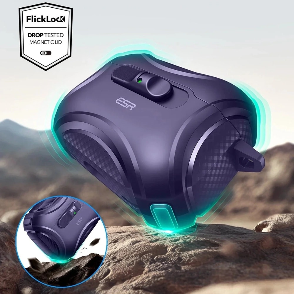 ESR - Cyber Flicklock Halolock - Apple Airpods Pro 3 - Purple - Image 4