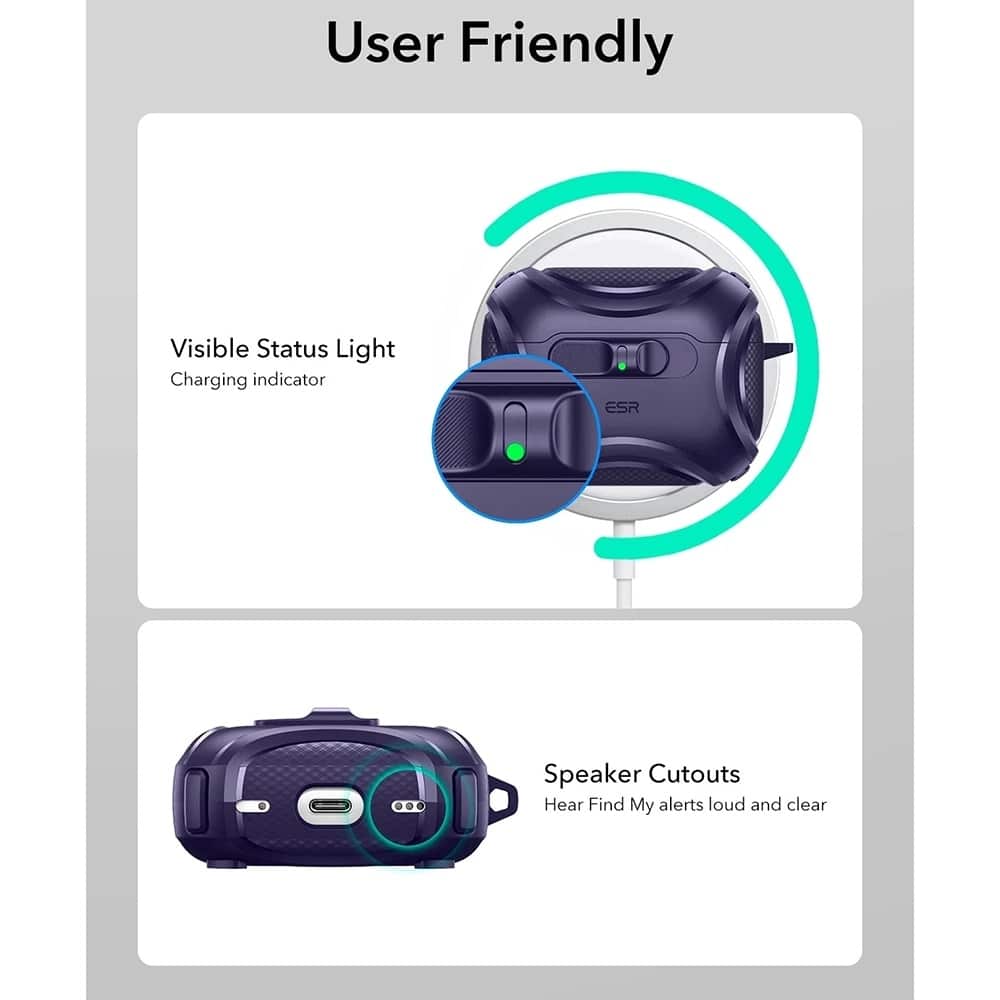ESR - Cyber Flicklock Halolock - Apple Airpods Pro 3 - Purple - Image 9