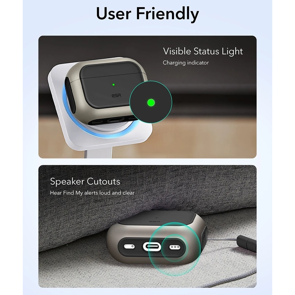 ESR - Orbit Hybrid Halolock - Apple Airpods Pro 3 - Titanium - Image 8