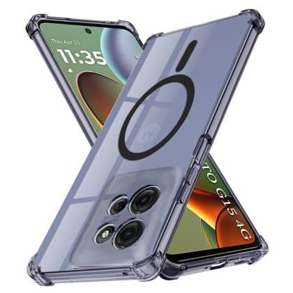 Techsuit Shockproof Clear Silicone - θήκη για Motorola Moto G15 Power / G15 / G17 / G17 Power - Διάφανο