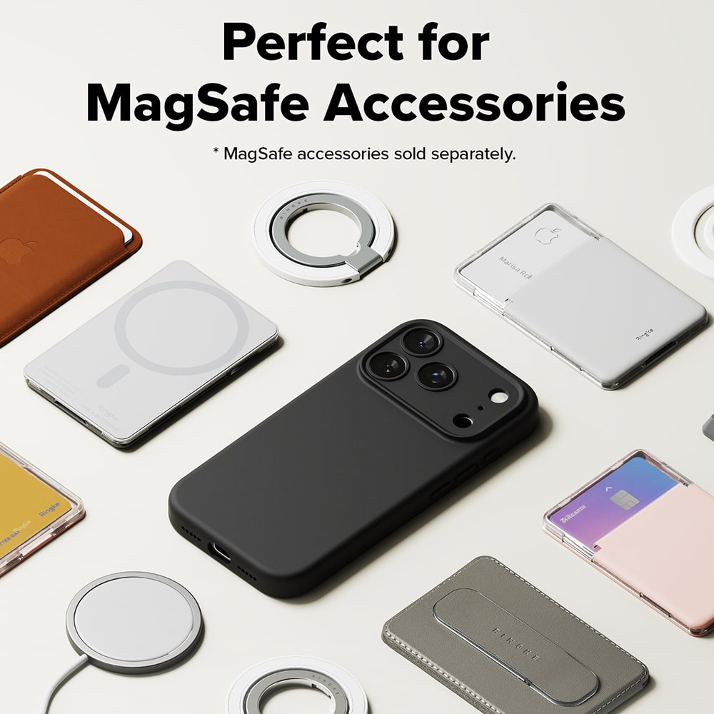 Ringke Silicone Magnetic - θήκη για Apple iPhone 17 Pro - Μαύρο - Image 7