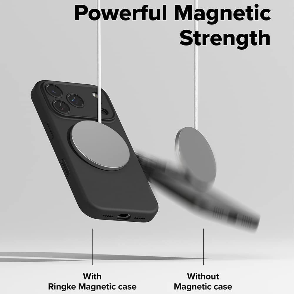 Ringke Silicone Magnetic - θήκη για Apple iPhone 17 Pro - Μαύρο - Image 6