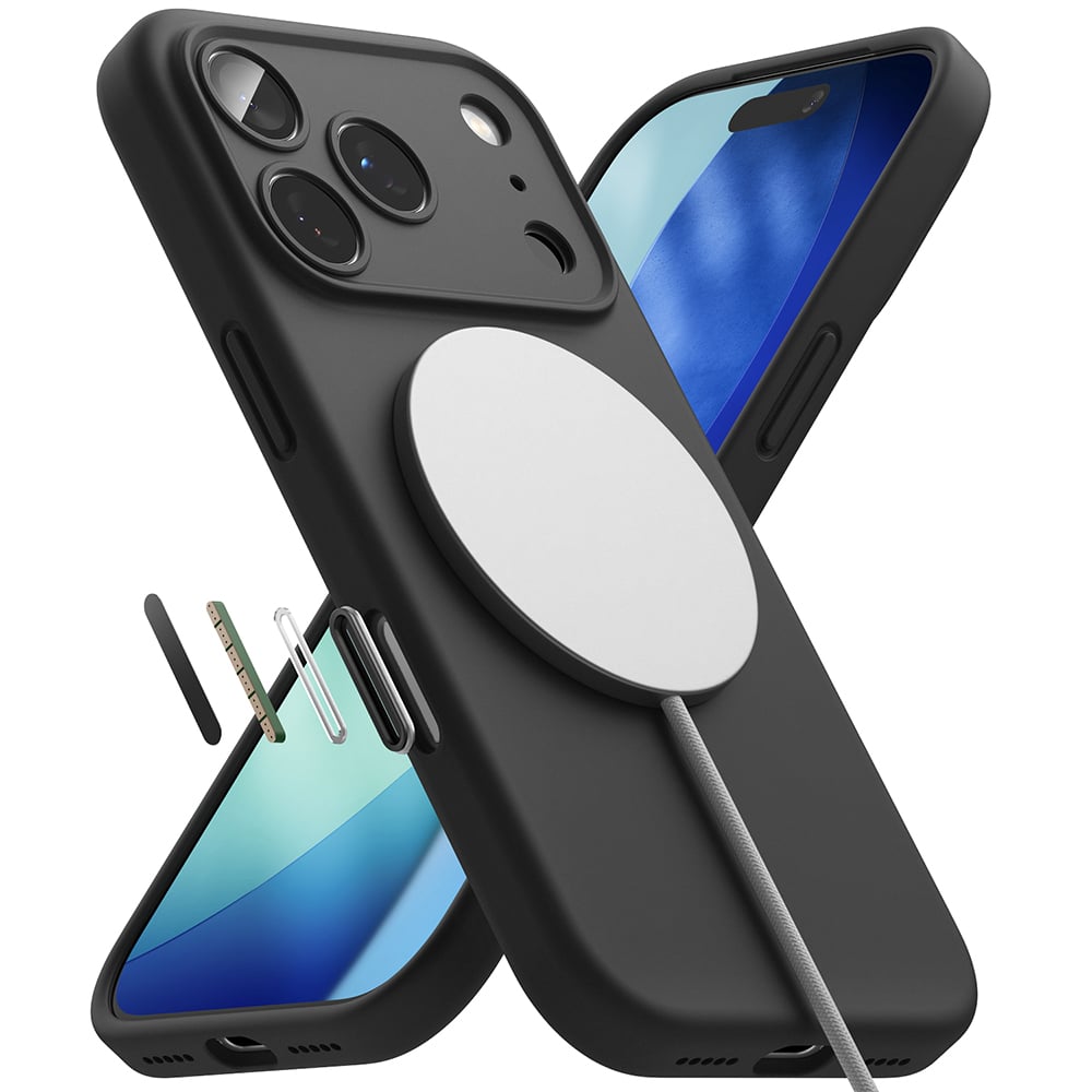 Ringke Silicone Magnetic - θήκη για Apple iPhone 17 Pro - Μαύρο - Image 2