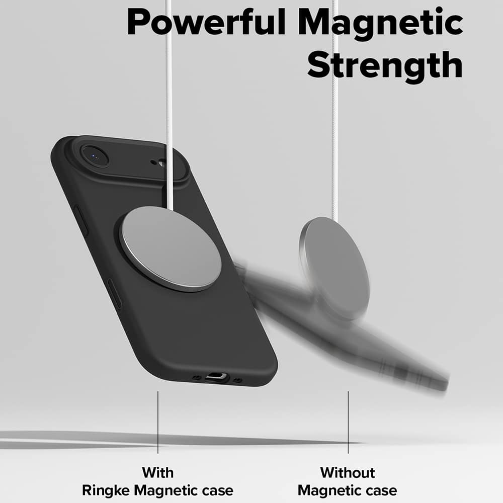 Ringke Silicone Magnetic - θήκη για Apple iPhone 17 - Μαύρο - Image 6