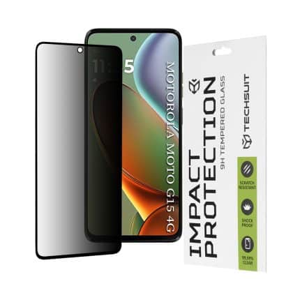 Techsuit - 111d Προστασία Οθόνης Full Glue - Motorola Moto G15 / G15 Power - Μαύρο