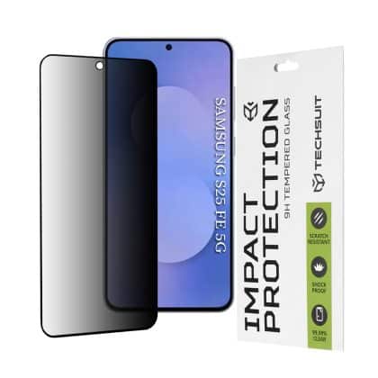 Techsuit - 111d Προστατευτική Ταινία Πλήρους Κάλυψης - Samsung Galaxy S25 Fe - Μαύρη