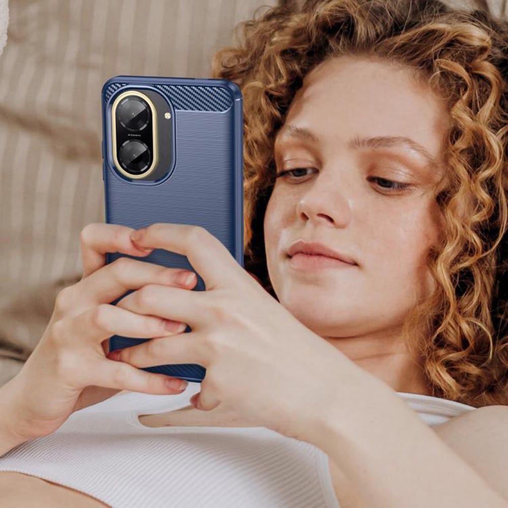 Techsuit Carbon Silicone - θήκη για Xiaomi Redmi A5 4G - Μπλε - Image 6