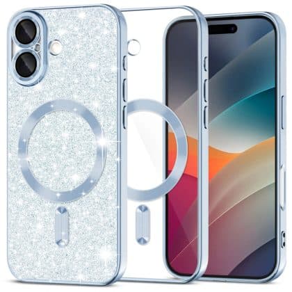 Techsuit Luxury Glitter - θήκη για Apple iPhone 17 - Μπλε