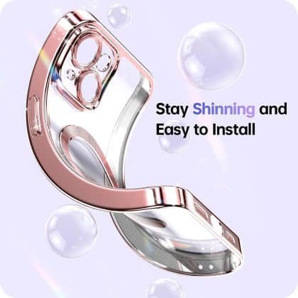 Μπλε θήκη Techsuit Luxury Glitter για Apple iPhone 17 με MagSafe