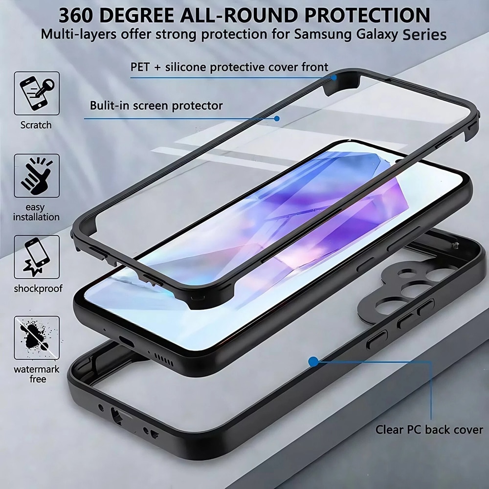 Techsuit ColorVerse 360 - θήκη για Samsung Galaxy S25 FE - Διάφανο - Image 6