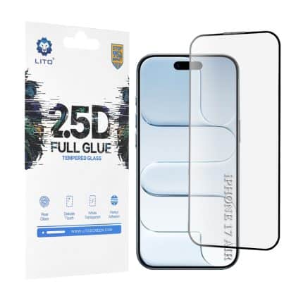 Lito - Πλήρης Γυαλί Fullglue 2.5d - iPhone 17 Air - Μαύρο