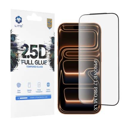Lito - Γυαλί Fullglue 2.5d - iPhone 17 Pro Max - Μαύρο
