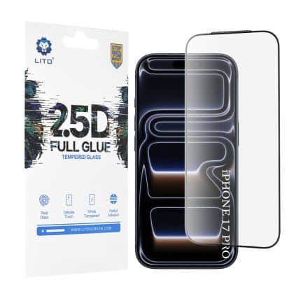Lito - Γυαλί Fullglue 2.5d - iPhone 17 Pro - Μαύρο