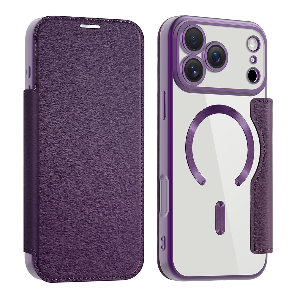Techsuit SmartMag Book - θήκη για Apple iPhone 17 Pro Max - Μωβ - Image 2
