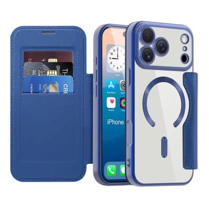 Techsuit SmartMag Book - θήκη για Apple iPhone 17 Pro Max - Μπλε