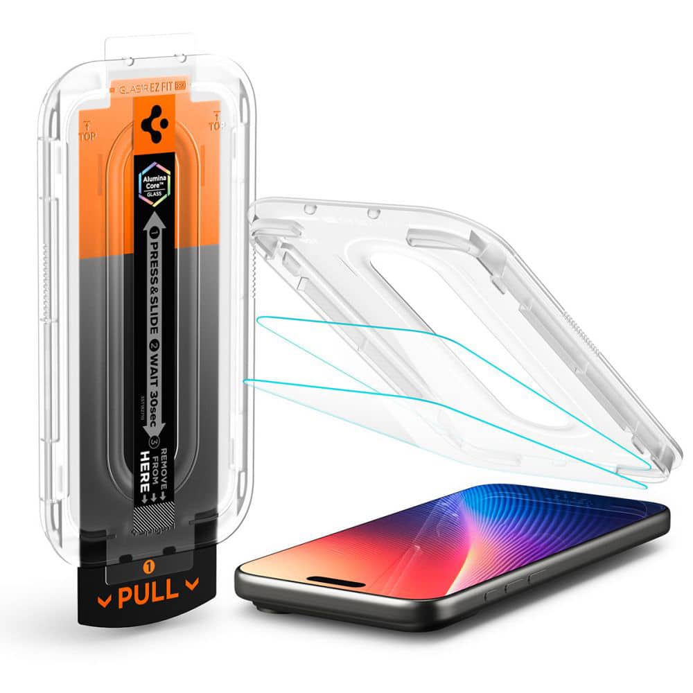 Spigen - Glas.tr Ez-Fit Pro - iPhone 16 Pro Max / iPhone 17 Pro Max - Διαφανές - Image 3