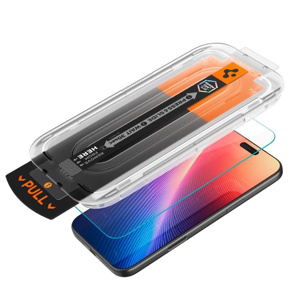 Spigen - Glas.tr Ez-Fit Pro - iPhone 16 Pro Max / iPhone 17 Pro Max - Διαφανές - Image 4