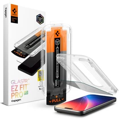 Spigen - Glas.tr Ez-Fit Pro - iPhone 16 Pro / iPhone 17 / iPhone 17 Pro - Ιδιωτικότητα