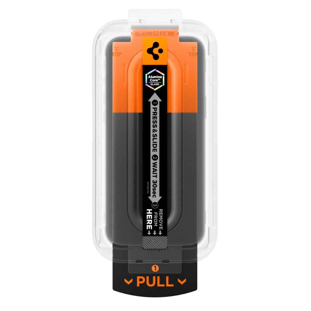 Spigen - Glas.tr Ez-Fit Pro - iPhone 16 Pro / iPhone 17 / iPhone 17 Pro - Ιδιωτικότητα - Image 3