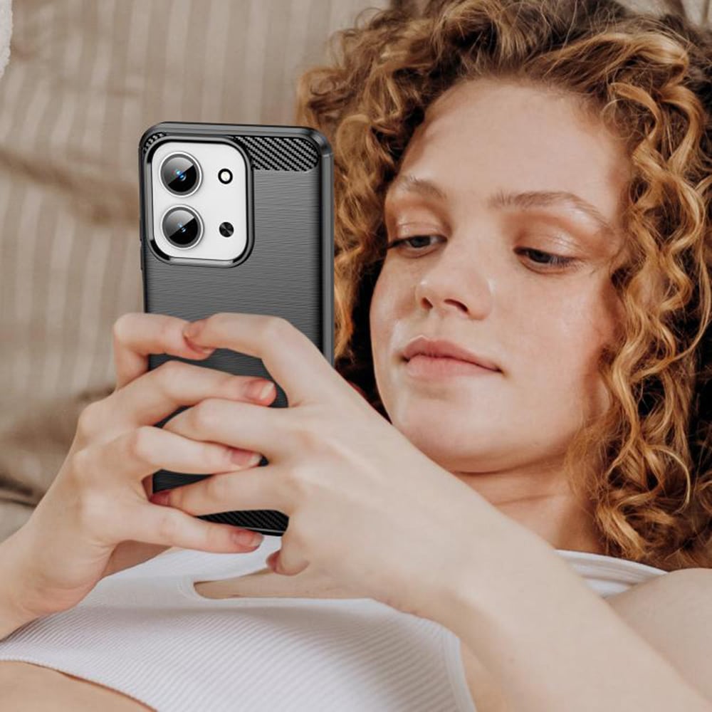 Techsuit Carbon Silicone - θήκη για Xiaomi Redmi 15C - Μαύρο - Image 6