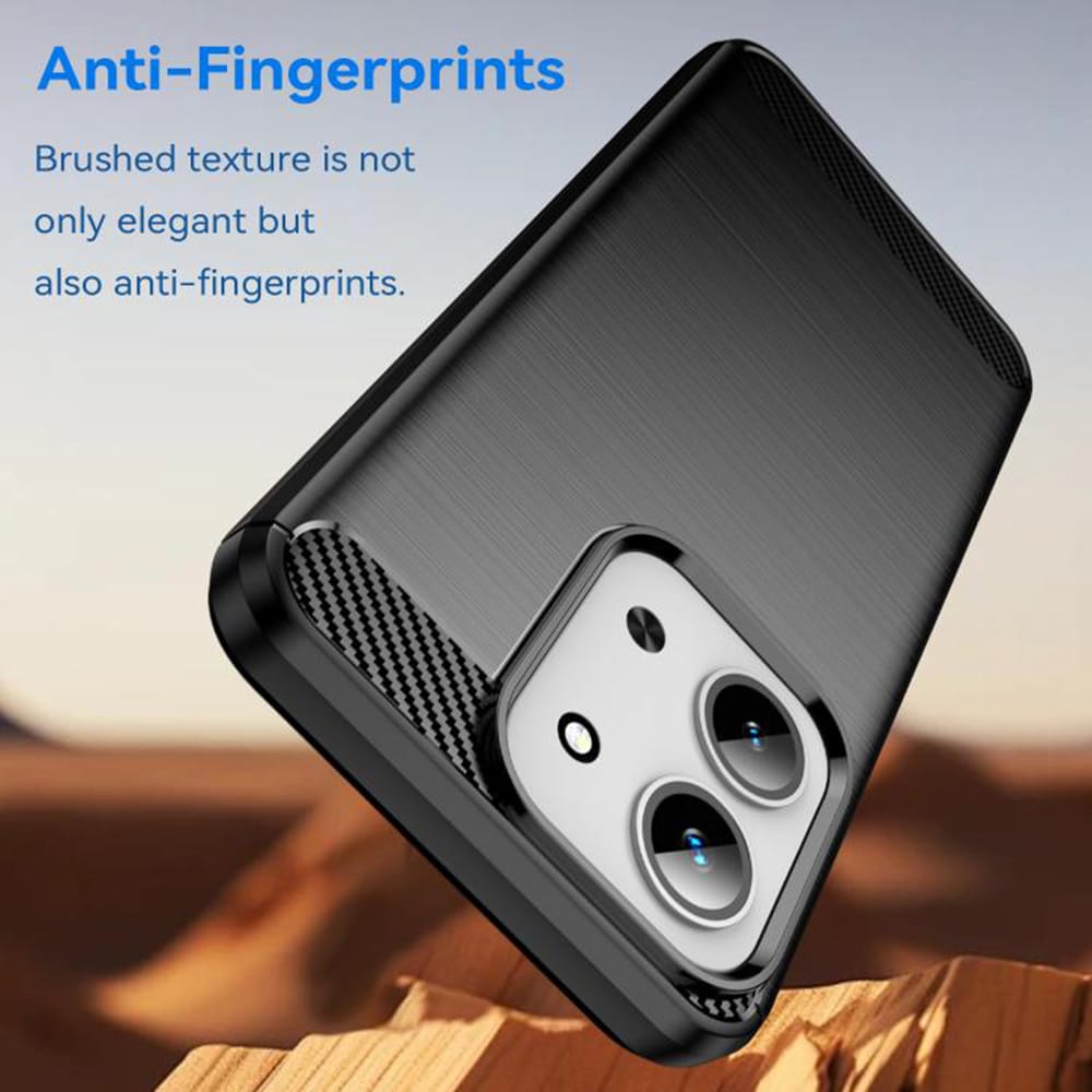 Techsuit Carbon Silicone - θήκη για Xiaomi Redmi 15C - Μαύρο - Image 5