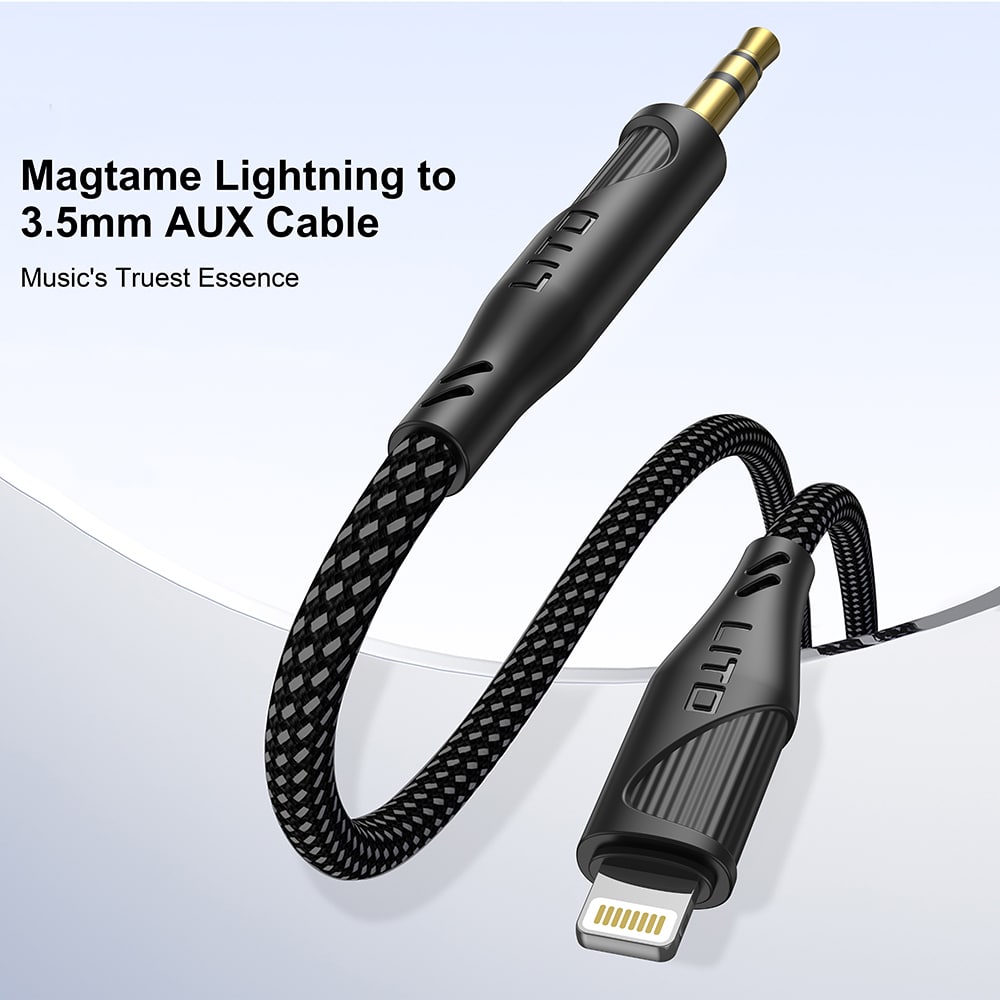 Lito - Audio Καλώδιο Adapter (la02) - Jack To Jack 3.5mm, Zero Signal Loss, Nylon-Braided, 1m - Black - Image 3