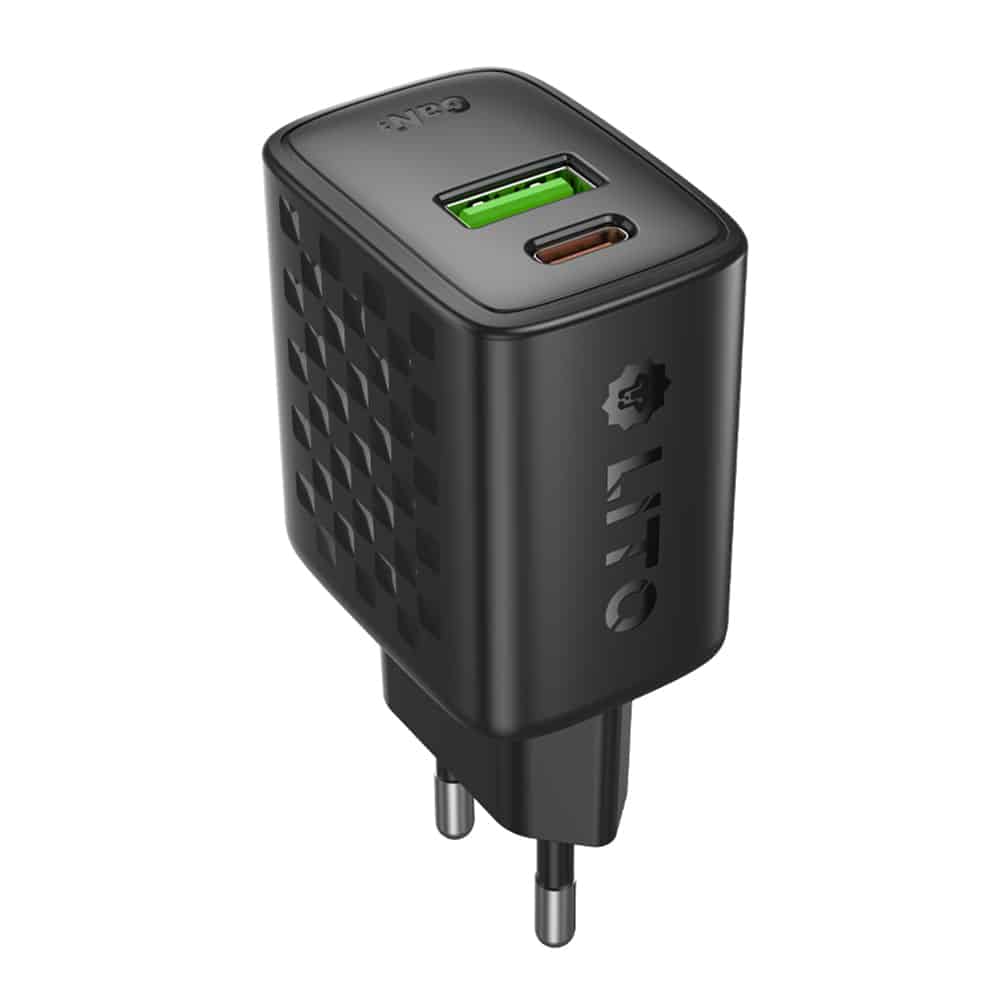 Lito - Wall Charger (lc19) - Type-C, USB Output, Pd30w, Gan, Pc Fireproof, Eu Plug - Black - Image 2