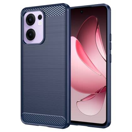Techsuit Carbon Silicone - θήκη για Oppo Reno13 F / 4G 5G FS - Μπλε