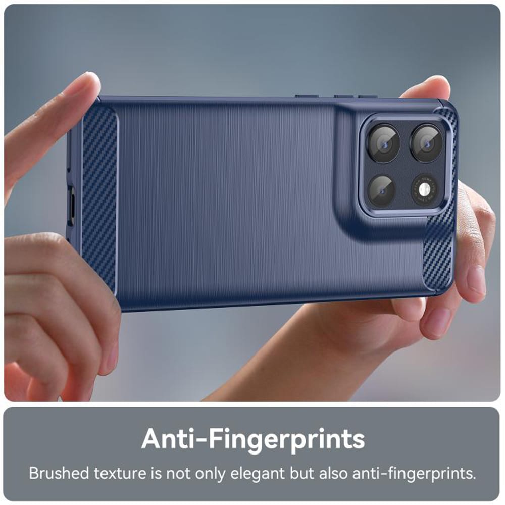 Techsuit Carbon Silicone - θήκη για Motorola Moto G86 - Μπλε - Image 2
