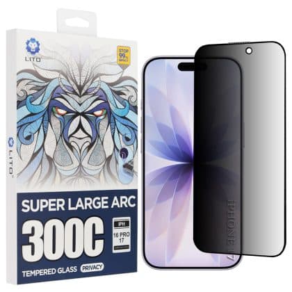 Lito - D+ Max Privacy 300c - iPhone 17 / iPhone 16 Pro - Μαύρο
