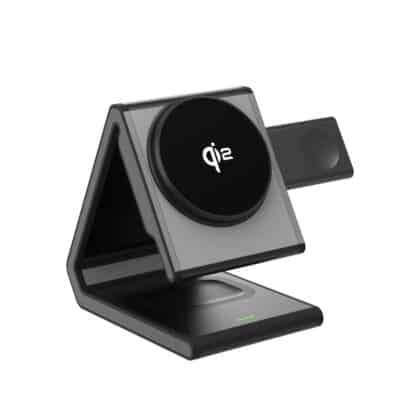 Lito - Magnetic Wireless Charger (lt-W02) - 4-In-1, για iPhone, Apple Watch, Airpods, Fast Charging, 15w, Qi2, N52 Magnets - Black